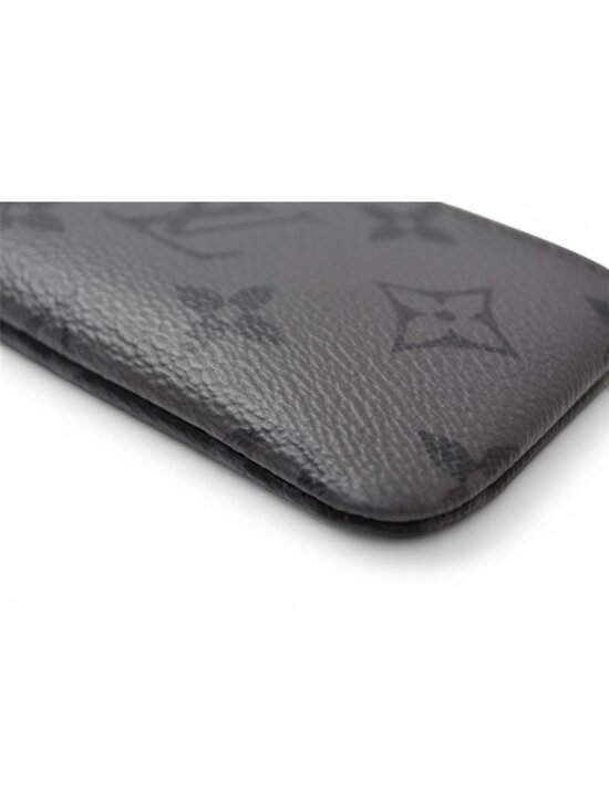 LOUIS VUITTON Pochette Cles Key Pouch Monogram Eclipse  Louis Vuitton Coin Purse Key Case Monogram Eclipse Pochette Cles